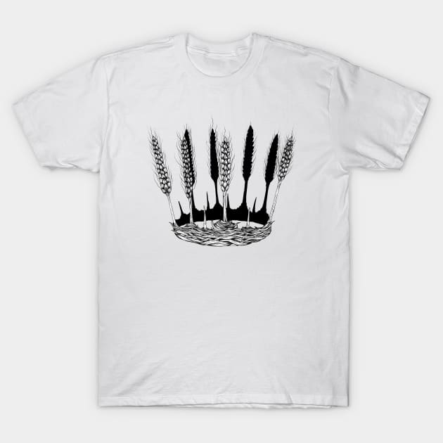 Crown of wheat T-Shirt by ArtbyGraves